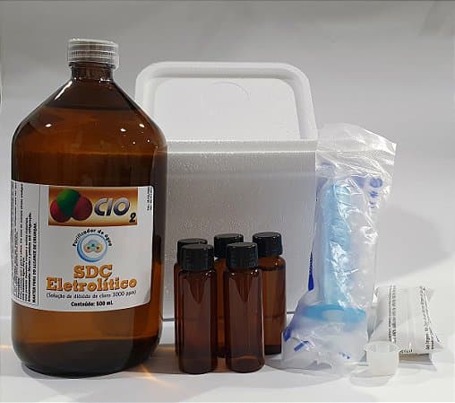 Solucao eletrolitica 3000 ppm c/ acessorios 500 mL