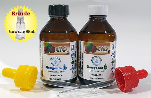 Kit Saneante 100 mL + 100 mL vidro